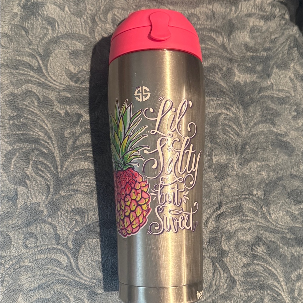 SIMPLY SOUTHERN Pineapple “lil salty but sweet” Tervis Stainless Steel Tumbler